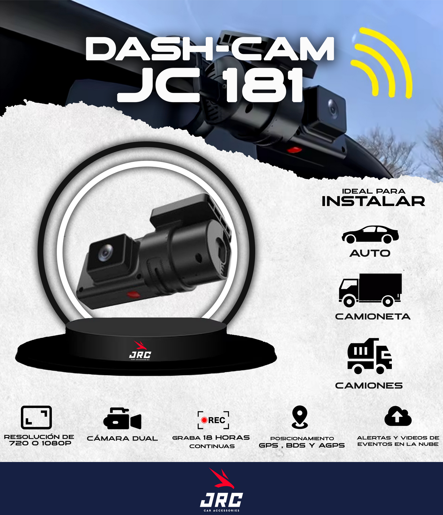 CAMARA  CON SISTEMA  IA Y GPS  MODELO  JC181